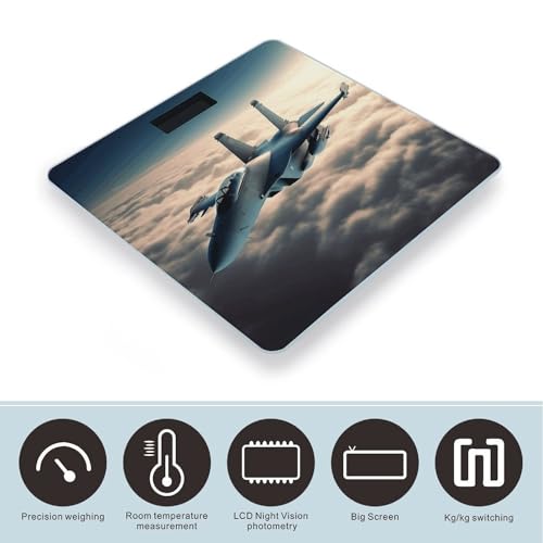 Báscula Digital de Baño con Plataforma de Vidrio Templado miniatura 3