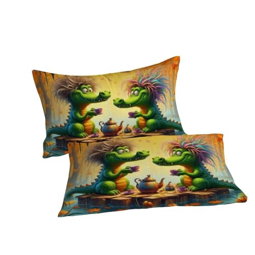Housse de couette animaux imprimé 3D en microfibre douce et anti-plis - 7