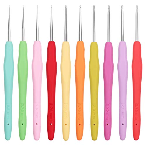 Set Uncinetti Tunisini Intercambiabili Aeelike – 12 Misure 3-10 Mm, 4 Cavi, Accessori Inclusi - 3