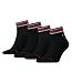 Produktbild Tommy Hilfiger Herren Quarter Iconic Sport 4er Pack, Größe:39-42, Farbe:Black (200)