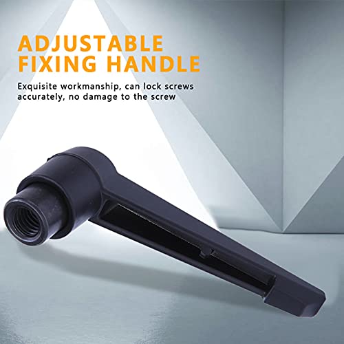 Image of 4PCS Universal Clamping Lever Handle, Adjustable Fixing Handle Female Thread, Stainless Steel, Black, M4, M5, M6, M8, M10, M12