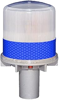 S4L BLUE 1/4NM SOLAR FLASHING LED Marina Dock Barge Boat Safety Beacon Light