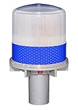 S4L BLUE 1/4NM SOLAR FLASHING LED Marina Dock Barge Boat Safety Beacon Light