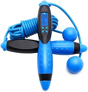 Jump Rope,Digital Counting Speed Jumping Rope Counter for Indoor and Outdoor Fitness Boxing Training Adjustable Weighted Jump Rope Workout for Men,Women,Children Cordless Skipping Rope