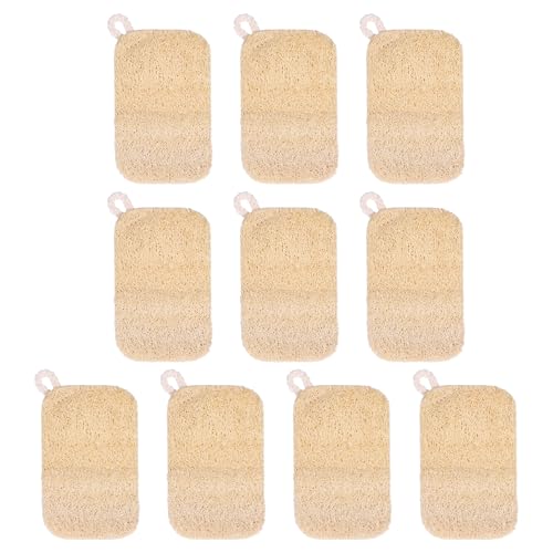 10 Best Loofah Dish Scrubbers That Make Cleaning a Breeze 10 10 PCS Natural Loofah Dish Sponges for Kitchen