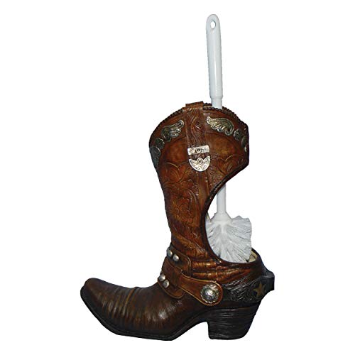 River's Edge Products Toilet Brush Holder - Cowboy Boot