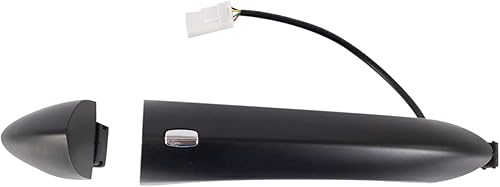 Miniatura 531 de TRQ Manija de la puerta exterior trasera izquierda del lado del conductor negra compatible con Honda Civic 2001-2005