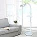 LED Floor Magnifying Lamp, 16X Light Adjustable Angle Height Lighted Magnifier with Tools Tray Estheticians Magnifying Lamp for Salons Dentist (No Wheels)