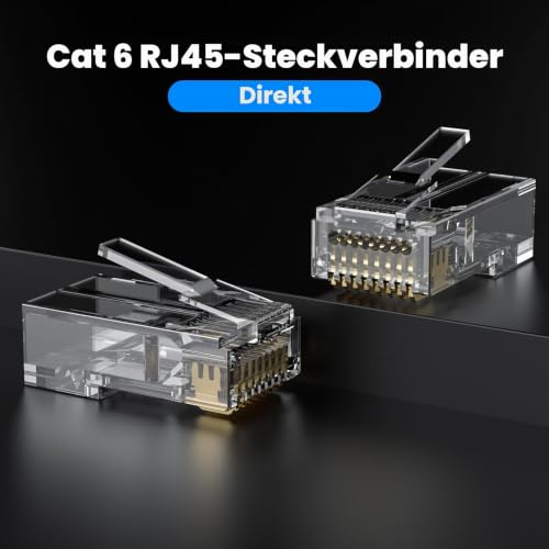 Cat6 Stecker, RJ45 Pass Through Stecker, Cat6 Pass Through Connectors