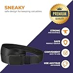 Security Money Belt with Hidden Money Pocket - Nylon Tactical Belt for Men & Women with Nonmetalic Buckle - Security Money Belt for Valuables, Cash, Passport - Cashsafe Anti-Theft Wallet Size Medium - Image 4
