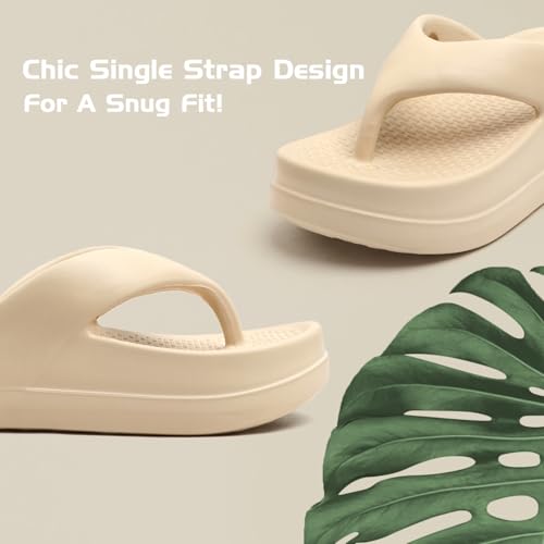 Image of DOCTOR HEALTH SUPER SOFT Women's Thick Sole EVA Flip Flops | Soft Cushioned Cloud Comfort Slippers | Lightweight Anti-Slip Open Toe Casual Sandals for Indoor Outdoor Everyday Wear