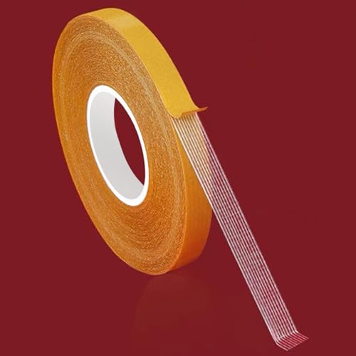 0.39in x 66FT,Double Sided Tape Heavy Duty,High Stickness Clear Tape for Making DIY Crafts, Paste Photo, Rug Fixed, Floor,Wall Decor,Office Decor,No Glue Residue