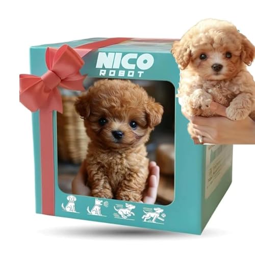 Perro Robot Nico, Perros Robóticos Ai Realistas, Cachorro Robot Que Actúa como Un Perro Real, Perros De Peluche Electrónicos Interactivos para Sentarse, Ladrar, Caminar Y Correr Brown Perro Robot Nico, Perros Robóticos Ai Realistas, Cachorro Robot Que Actúa como Un Perro Real, Perros De Peluche Electrónicos Interactivos para Sentarse, Ladrar, Caminar Y Correr Brown