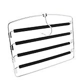 Schaffen Sie zusätzlichen vertikalen Platz zum Aufhängen in jedem Schrank. Hängen Sie Ihre Röcke oder Hosen an die gepolsterte Kleiderstange.