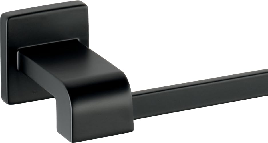 Image of Delta Towel Rack | 24 Inch Matte Black Towel Bar for Bathroom, Kitchen | Ara Accessories
