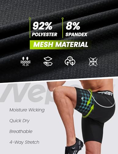 Nepest Masculino Roupa Íntima Para Ciclismo Com Acolchoamento 4D, Bermudas Bicicleta, Forro Mountain