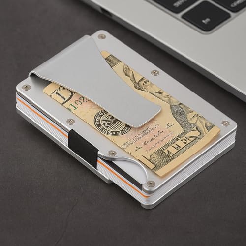 Wallet Blocking for Men,Slim Credit Card Holder Money Clip Wallet for Men and Women4
