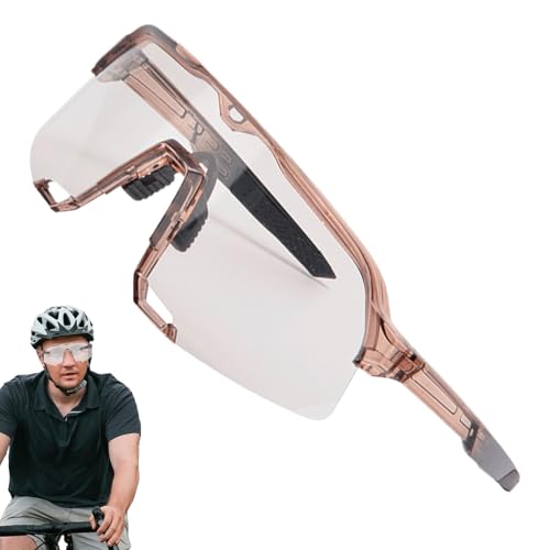 Stibtmr Occhiali Da Sole Fotocromatici | Occhiali Protezione UV Per Bici,Leggeri Unisex per Ciclismo Corsa Escursionismo Sport All'aperto Guida e Pesca