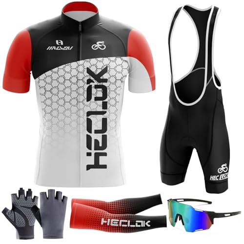Combinaisons de Cyclisme Hommes Ensemble Maillot Cycliste à Manches Courtes Maillot Cycliste Respirant，Ensemble de Maillots de Cyclisme Le Plus récent...
