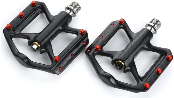 Bike Pedals Ultra Light Carbon Fiber Pedals Lightweight Bicycle Platform Pedals Three Bearing Titanium Axle MTB Bicycle Road Bike Pedals Pedals