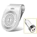 Bluetooth Handsfree for Cell Phone Car Speaker, Aigital Wireless Car Speakerphone on Sun Visor, Clear Sound for Hands Free Calling Music, AUTO Power ON Function and Supports Siri - White