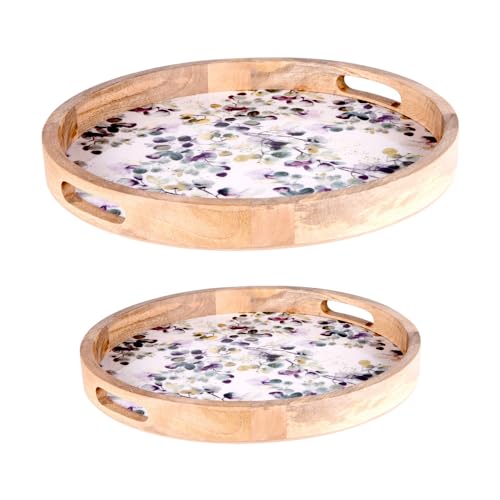 Table Passion - Set de 2 plateaux ronds Garden 35 et 40 cm