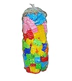 Die Blöcke kommen in einer klaren Plastiktüte, damit leicht weggeräumt werden können nach dem Spielen.