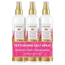 Pantene Pro-V Salt Texturizing Hairspray, No Sea Needed, Natural Waves, Pack of 3, 25.5 oz Total