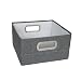 JJ Cole Heather Storage Box, Slate, 6.5"