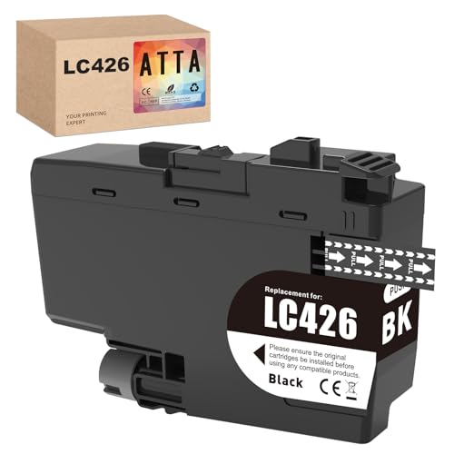 ATTA LC-426 Black Ink Cartridges Compatible with Brother LC-426XLBK LC-426Val Ink Cartridges for Brother MFC-J4335DW,MFC-J4340DW,MFC-J4535DW,MFC-J4540DW Printer (1 BLACK