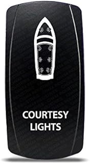 CH4X4 Marine Rocker Switch Courtesy Lights Symbol 2- Blue Led