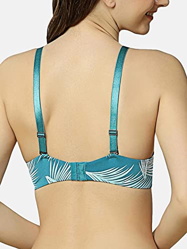 Image of Triumph International Doreen Bra For Women Non Wired Non Padded Wireless Bra Full Coverage Raschel Lace Lingerie Classic High Center Bridge Support Wide Straps Big Cup Bra for Larger Busts Pack Of 1