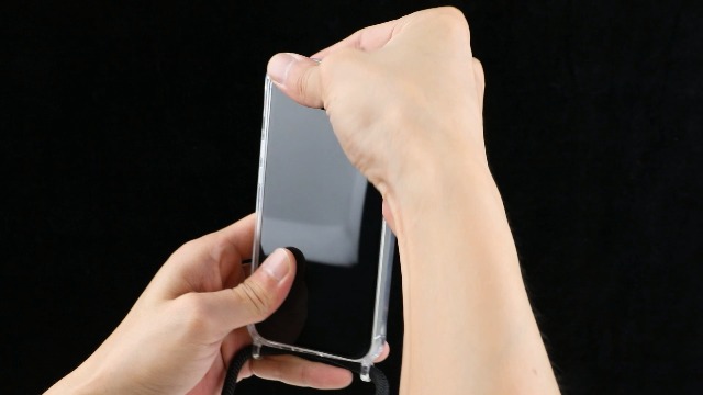 Handyhülle Mit Band Für IPhone 13/14 - Transparentes TPU Case Mit Verstellbarer Kordel