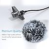 Cubilux Furry Windscreen & Foam Cover Set Compatible with Lavalier Lapel Microphone, Muff Windshield Windjammer Deadcat， Wind Muff & Dead Cat Set for Mini Clip-On Lav MIC, 5-Pack of Each #4