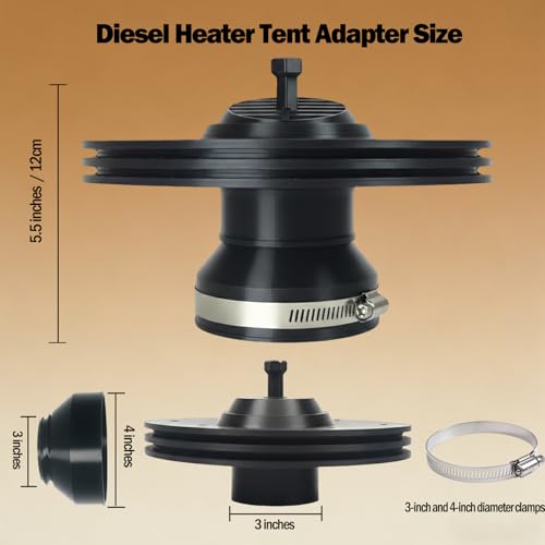 Diesel Heater Tent Adapter 3 to 4 Inch