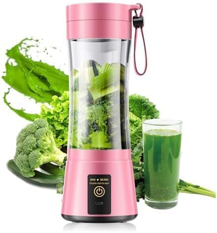 Portable Blender Personal Size Blender - 12 Oz Travel Cup Make Shakes and Smoothies, Cordless & USB Rechargeable, Freshly Squeezed in Picnic/Sprots/Office-image-24