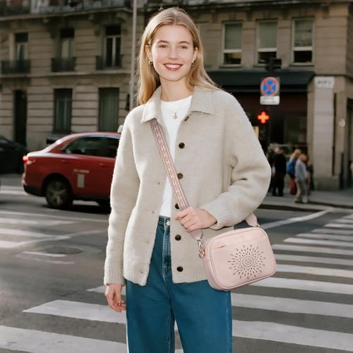 Image of APHISON Crossbody Bags for Women Trendy,Vegan Leather Small Crossbody Purses Shoulder Handbags with Adjustable Strap