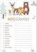 Baby Word Scramble Game Cards (Pack of 50) - Baby Shower Games for Boys or Girls - Party Activities Ideas Supplies - Woodland