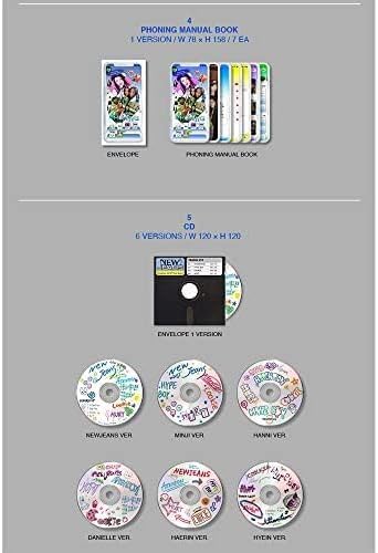 Miniatura 3 de DREAMUS NewJeans 1er álbum EP versión Bluebook CD+Mini póster en paquete+libro de registro+libro de pin+libro manual de teléfono+tarjeta de