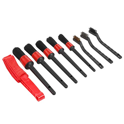 pedkit Kit de ferramentas de limpeza de carros, escova de rodas, kit de escova de detalhamento de ca