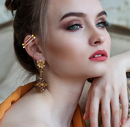 Evelical 48Pcs 14G Acrylic Industrial Barbell Earrings For Women Men Cartilage Helix Body Piercing Jewelry 38Mm 1&1/2 Inch Piercing Bar Style A #TOP5