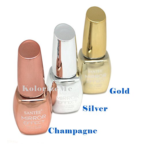 Santee Mirror Effect Nail Polish Full Size 3Pcs Set #TOP2