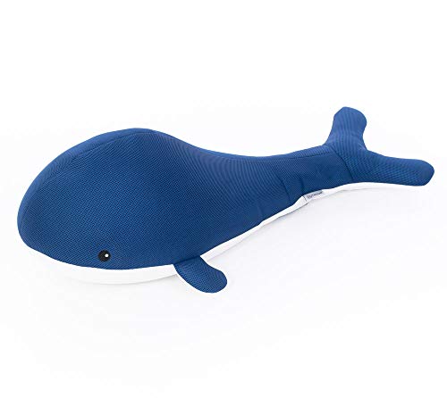 WESTMANN Pool Buddy Wal | 104x50 cm Blau | Bade- & Wasserspielzeug aus Mesh Gewebe | Schwimmtier mit Schnelltrocken Füllung