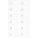 PCCB MINGT 100PCS White Cardboard Coin Holder Protector Display Storage Coin Flips Holder Card 2x2 for Coin Collection Supplies and Collecting (33.0 MM)