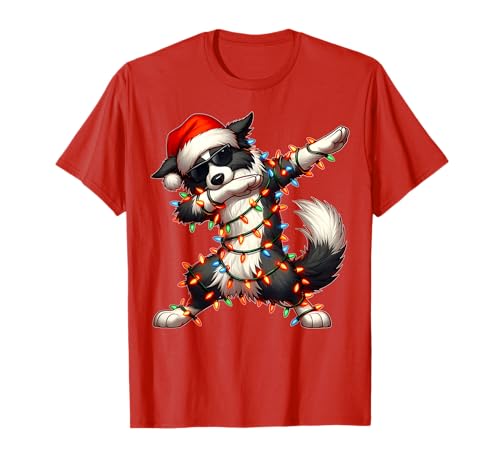 Dabbing Border Collie - Gafas de sol con diseño de perro Camiseta