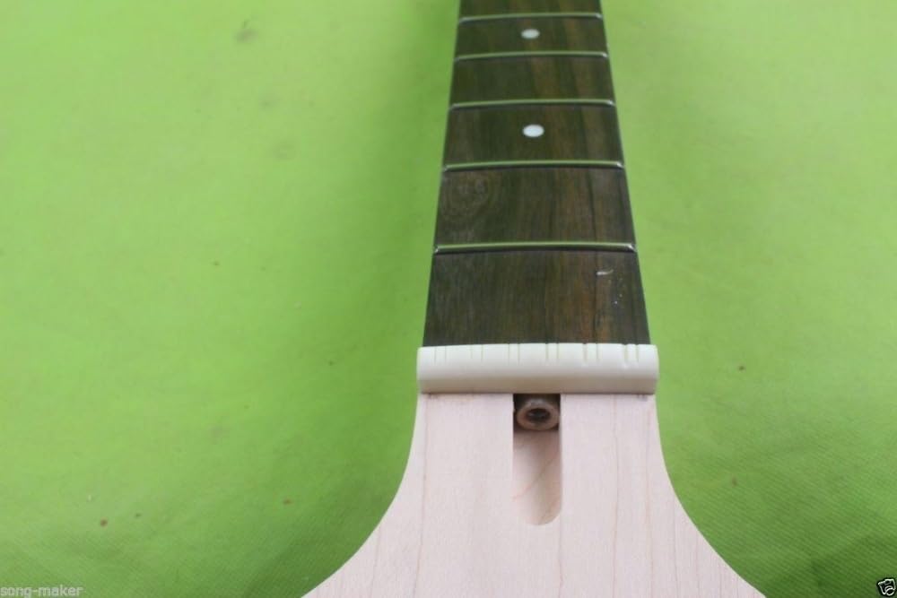 Manico for chitarra elettrica a 12 corde, manico for chitarra largo in acero, palissandro, 24 tasti, manico a paddle da 24,75 pollici