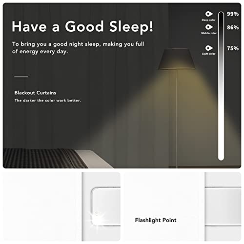 Easy-Going Rod Pocket Blackout Curtains For Bedroom, Room Darkening Window Curtains For Living Room, Thermal Insulated Noise Reduction Solid Window Drapes, 2 Panels(42X45 In, White) #TOP2