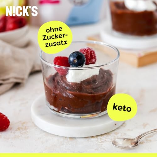 NICKS Chocolate drink Heiße Schokolade ohne Zuckerzusatz, Hochwertige Kakao Trinkschokolade Keto, Vegan, Glutenfrei (250 g x 1er Pack)