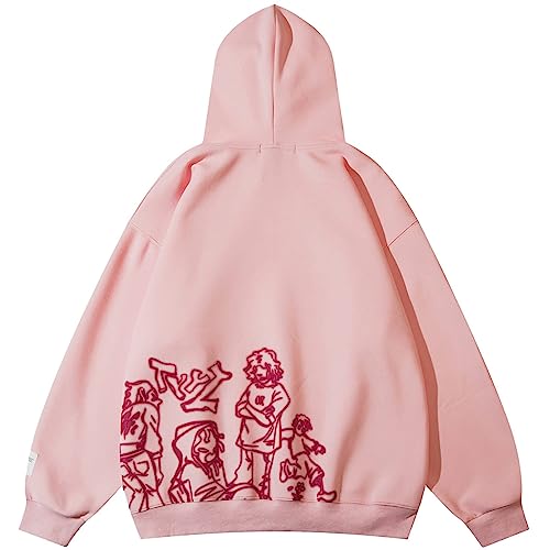Aelfric Eden Mens Graphic Oversized Hoodie Print Streetwear Casual hoodies y2k Hooded Sweatshirt