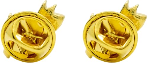 Image of Set of 2 Brooch Lapel Pins With Rhinestones
